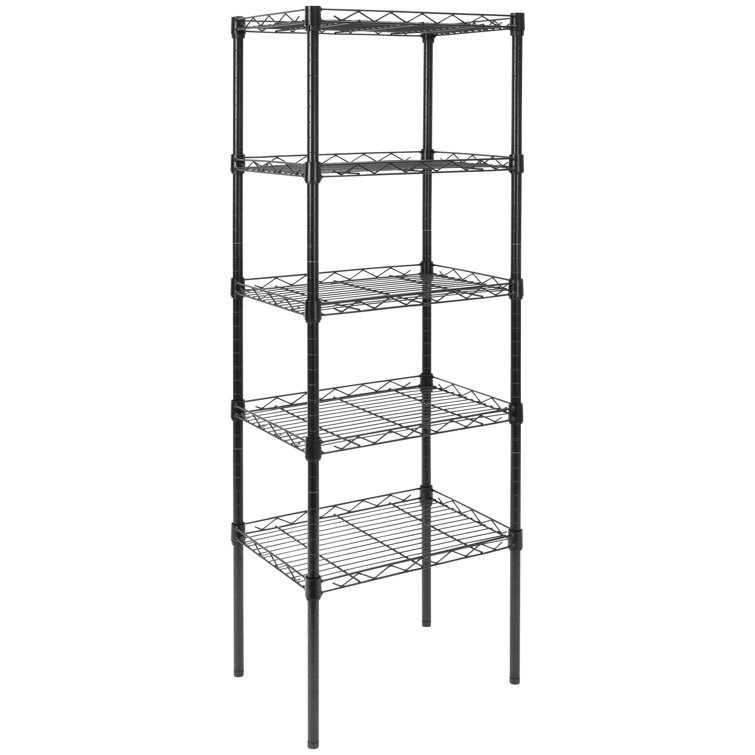 Rebrilliant 5 Tier Metal Shelving Unit Wayfair